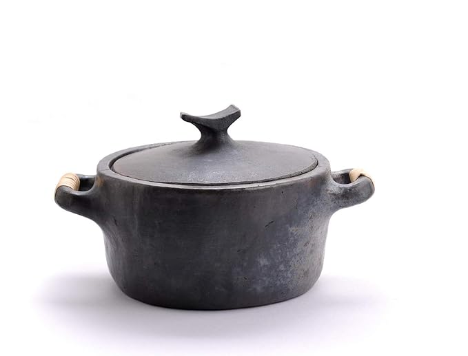 Longpi Black Pottery - Pot with Lid